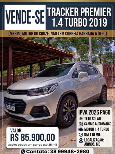 Chevrolet Tracker Premier 1.4 Turbo 16V Flex AUT 2019