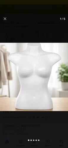Manequim feminino meio corpo