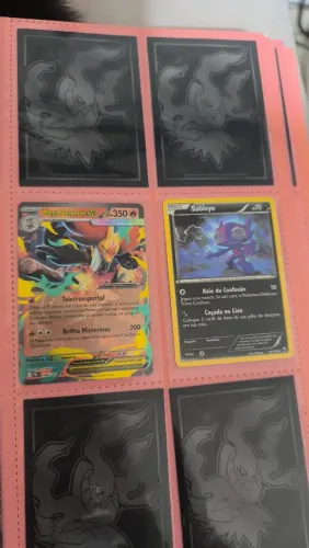 Carta pokémon mega delphox e sableye