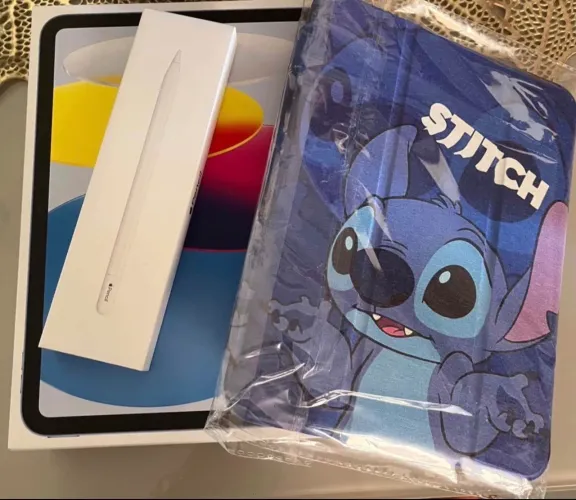 iPad 10 Geração + Apple Pencil + Capa Stitch