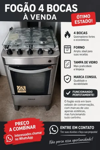Fogão 4 bocas