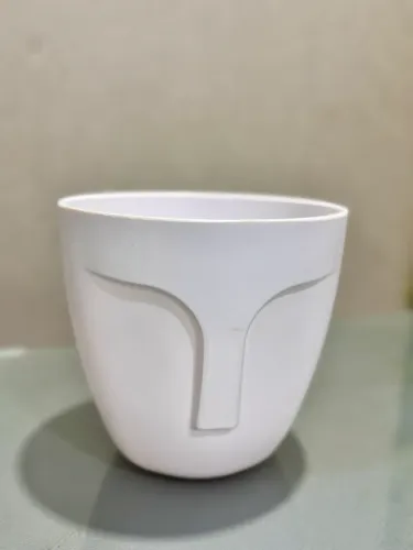 Vaso de Plástico Decorativo com Rosto (Unidade) 