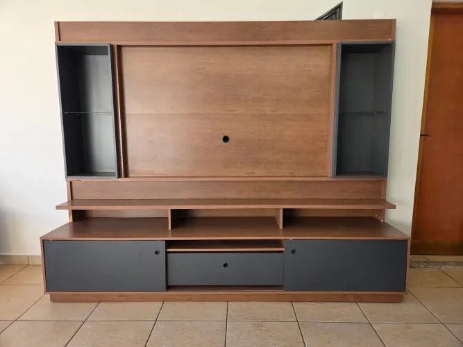 Home Theater Coliseu Naturale Com Grafite 2.4