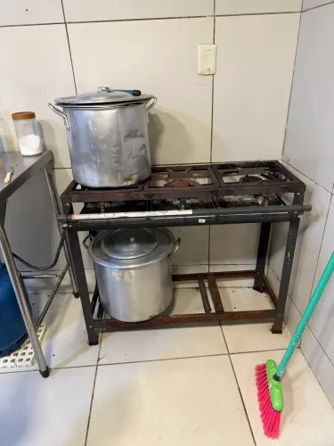 Fogão 3 bocas alta pressão