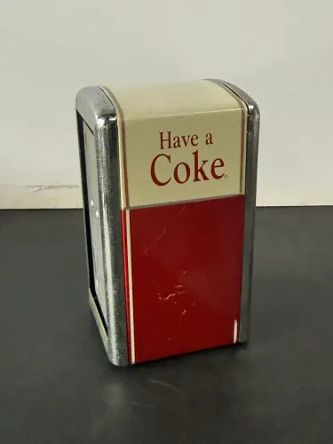 Porta Guardanapos Coca-Cola Vintage 1992 Estilo Retrô De Lanchonete American