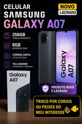 Celular Samsung Galaxy A07 256gb 8gb Câmera 50mp Novo Lacrado