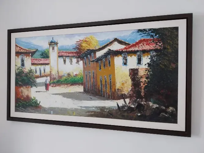 Quadro grande novo - pintura grande à oléo 134 cm x 73 cm
