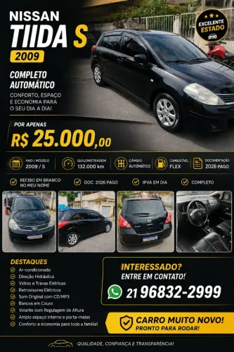 Nissan Tiida S 1.8/1.8 Flex 16V Aut. 2009