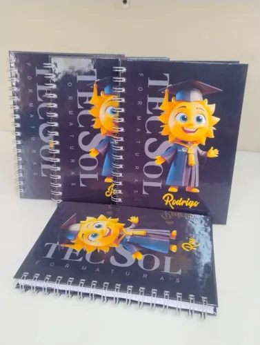 Agenda 2027 - caderno de negocio capa dura!! com sua logo