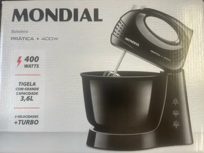 Batedeira nova na caixa