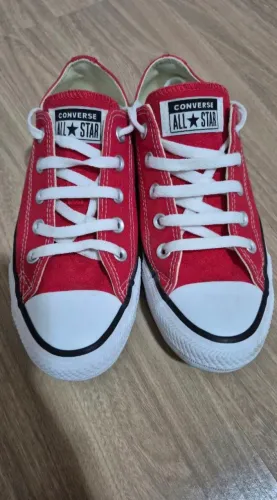 tênis chuck taylor all star cano baixo vermelho