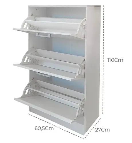 Sapateira Basculante Organizadora 3 Portas