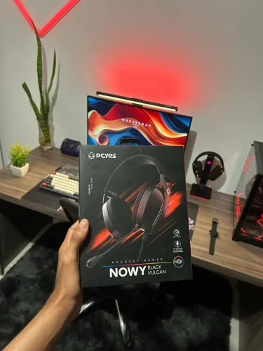 Headset PcYes Nowy Black Vulcan USB- Novo Lacrado