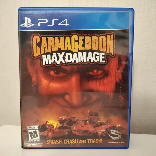 Carmageddon Max Damage PS4 Original Mídia Física Americano Raro Mídia Física Playstation 4