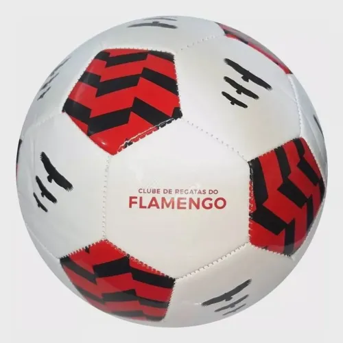Bola de Futebol de Campo Flamengo Bel Watch PVC 56cm Branca