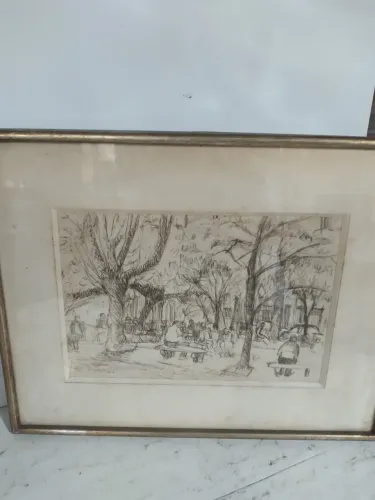 Desenho à lápis Luiz Carlos de Andrade Lima