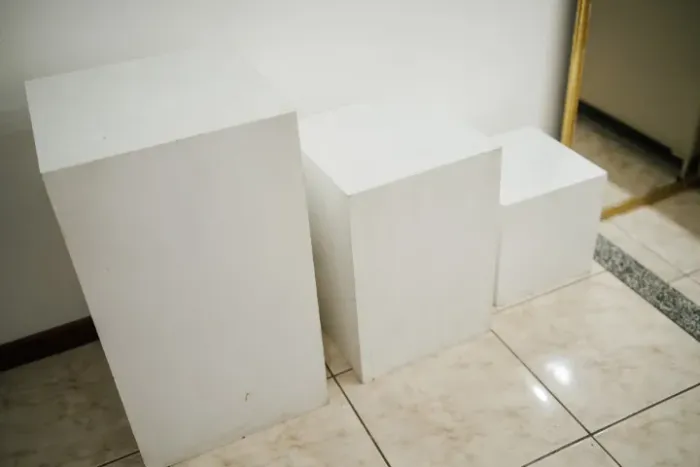 Trio de cubos para estúdio fotografico