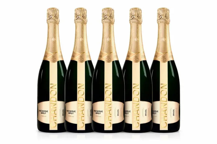 Kit Exclusivo com 5 Espumantes Chandon Réserve Brut