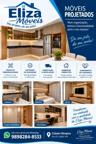 Móveis Projetados Sob Medida: Elegância, Qualidade e Sofisticação para Seu Ambiente!