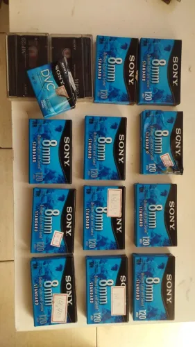 LOTE DE 11 FITAS VIRGENS SONY 8mm 120min