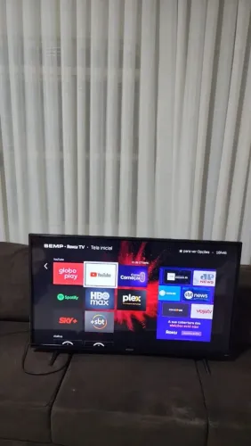 Tv 43 smart semp roku 4k Wi-Fi,Bluetooth,espelhamento Smartphones tudo funcionando e garan