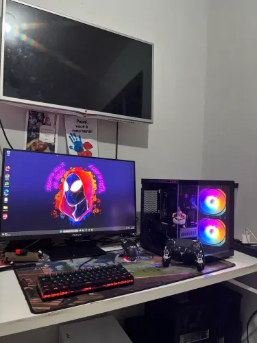 Pc gamer novo completo - r5 3500x + rx 590 + monitor 24 polegadas loja wyll informática
