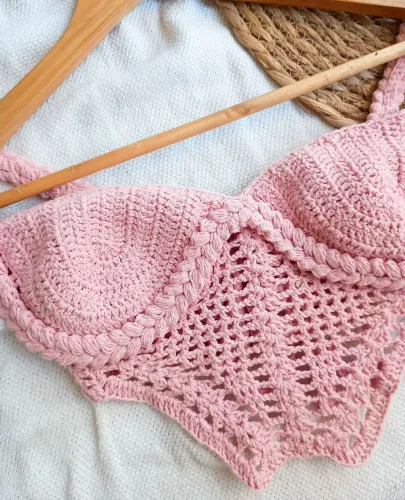 Cropped corset trançado