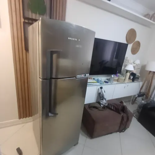 Geladeira Brastemp Clean inox evox