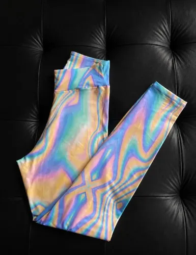 calça de academia legging colorida
