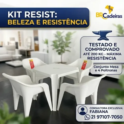 Mesa com poltronas Resist