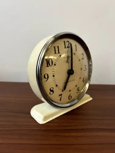 Relógio Despertador Antigo Westclox de Mesa Vintage