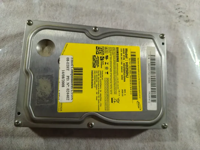 HD Samsung 250GB SATA II HD250HJ - Com Alerta (Para Peças / Testes)