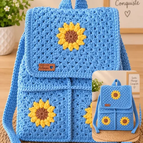 Bolsa infantil de crochê