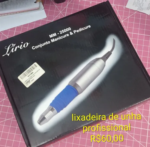 Lixa Elétrica para Unhas - Lixadeira profissional MM 25000 Lírio