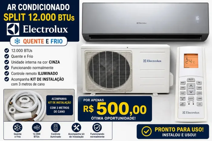 Ar condicionado 12 mil BTUs Electrolux