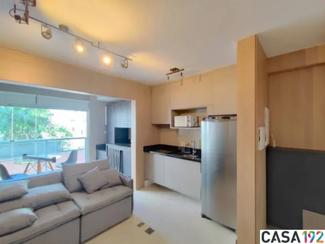 Apartamento com 1 dormitório para alugar, 35 m² por R$ 4.601,16/mês - Campo Belo - São Pau