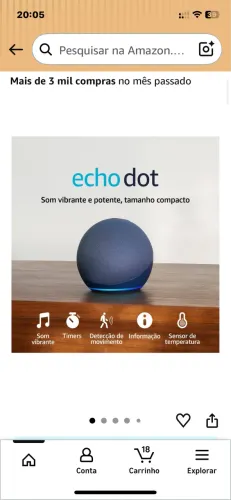 Alexa 5 geração - comprada na Amazon