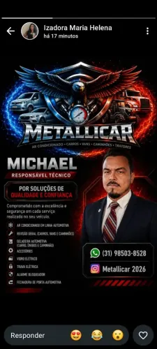 Manutenção em parte elétrica do veículo, ar condicionado, acessórios e uma inspeção na in