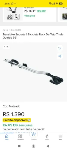 Rack Thule bike 