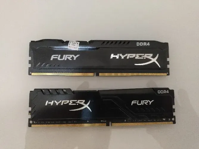 Memória DDR4 16GB 2666/2400Mhz (2X8gb) Kingston Fury para desktop