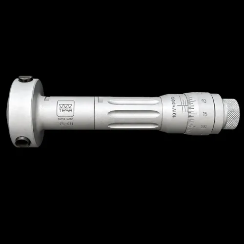 Micrômetro interno de 3 pontas marca Tesa, de 35 a 40mm, com certificado de calibração