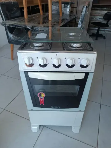Fogão atlas 4 bocas manual branco lindo funcionando perfeitamente bem!