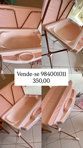 Banheira para bebê com trocador
