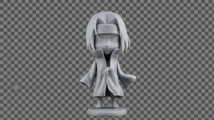 Actiona Figure Itachi Uchira Sem Pintura