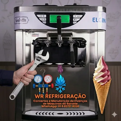 Soluções e conserto de máquinas de sorvete 