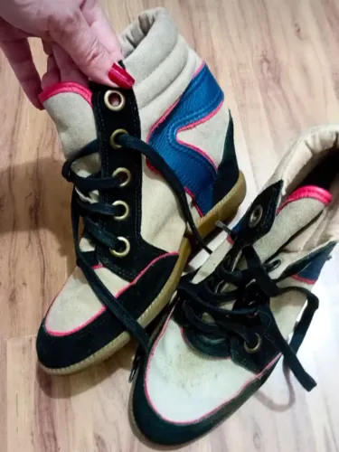 Bota vintage tipo Sneaker Bottero em couro