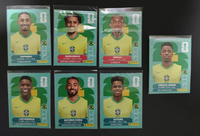 Figurinhas da Seleção Brasileira