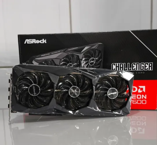 Placa de Video RX 7600 8GB Asrock Triple Fan OC [Nova]
