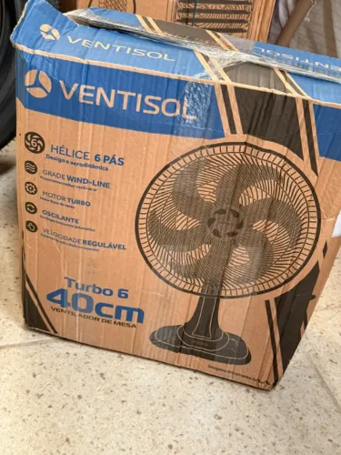 Ventilador de Mesa Ventisol Turbo 6 40 cm - Novo