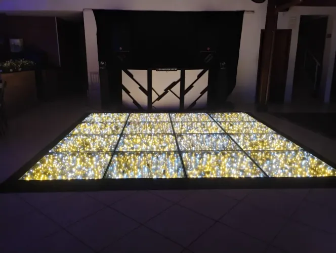 Pista de led Paris e galáxia para festas e eventos
